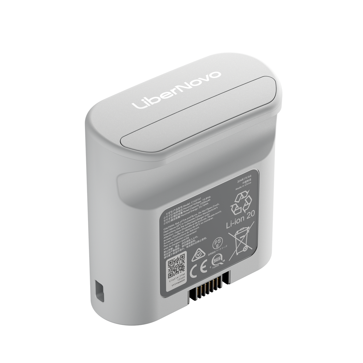 Batteria ricaricabile LiberNovo per supporto lombare, stretching della colonna vertebrale e ventilazione
