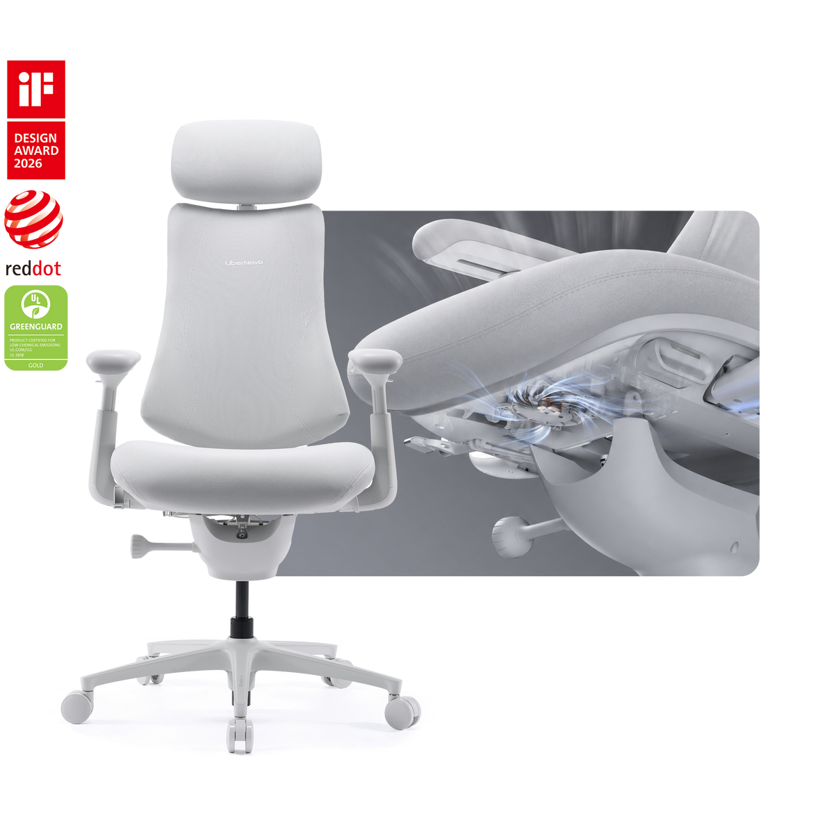 Sedia ergonomica dinamica LiberNovo Omni Pro
