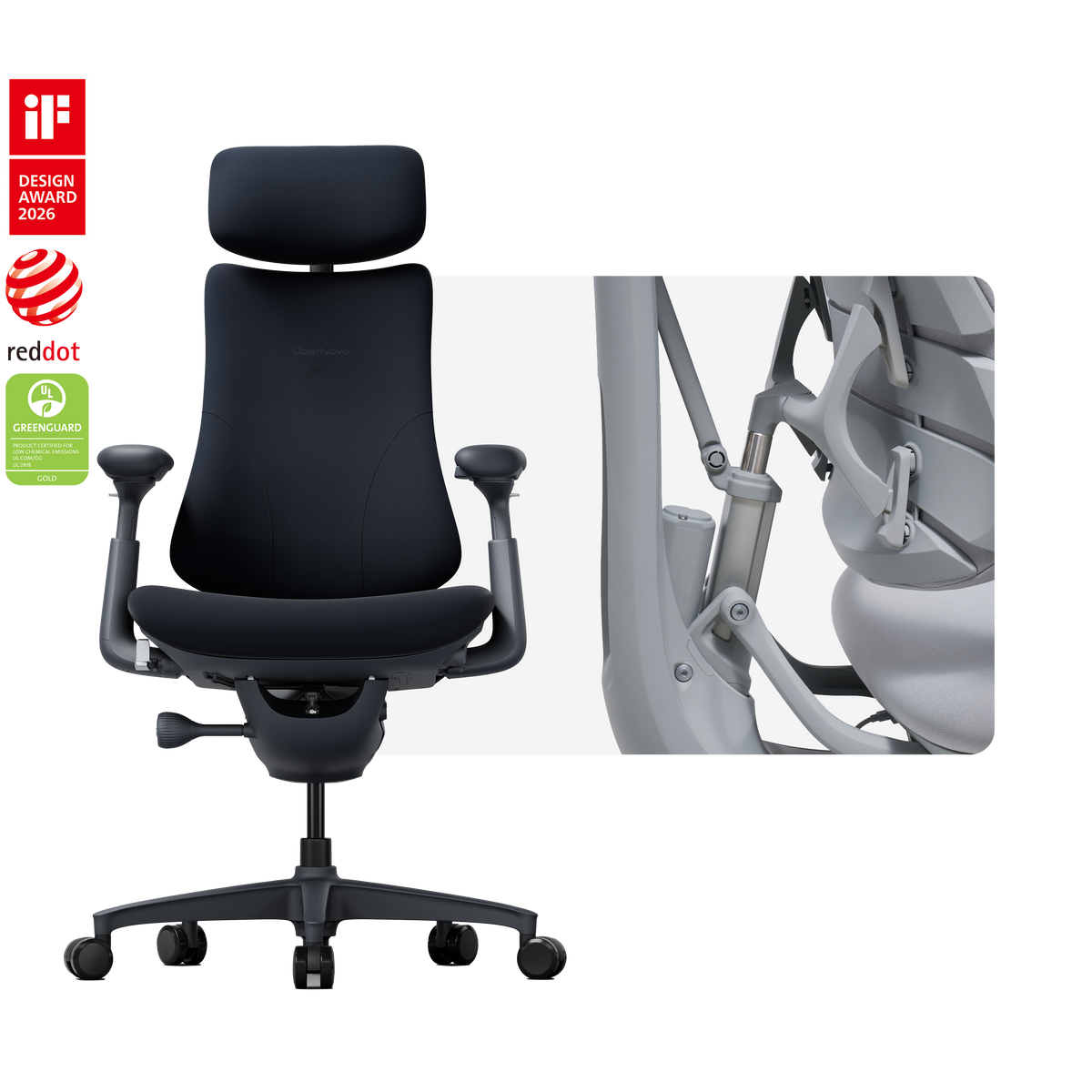 Sedie ergonomica dinamica LiberNovo Omni
